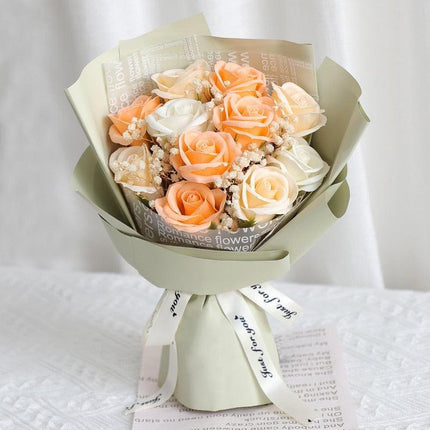 Eternal Blossom Soap Rose Bouquet - A Luxurious Symbol of Enduring Love
