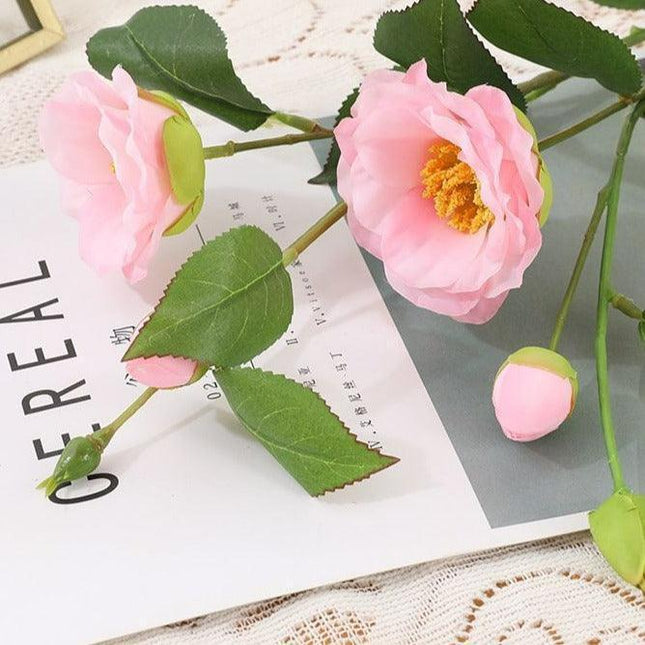 Charming Set of 100 Pink Prairie Gentian Silk Flowers for Beautiful Indoor Decor