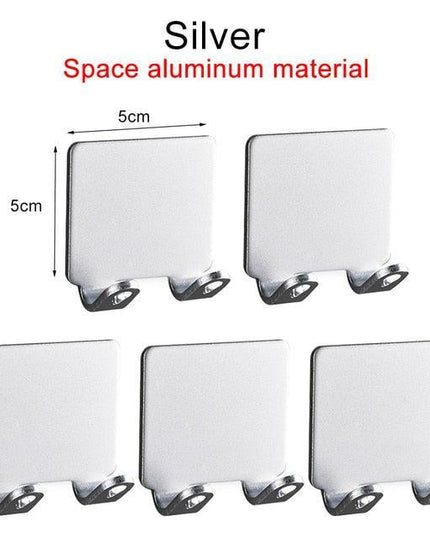 Chic Stainless Steel Razor Organizer with Waterproof Adhesive - Effortlessly Declutter Your Space
