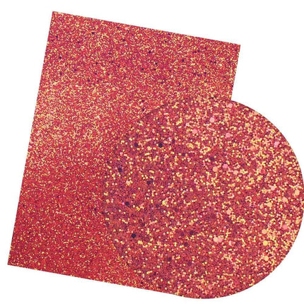 Iridescent Rainbow Glitter Vinyl Crafting Roll - Creative Shimmer Kit