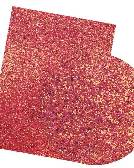 Iridescent Rainbow Glitter Vinyl Crafting Roll - Creative Shimmer Kit