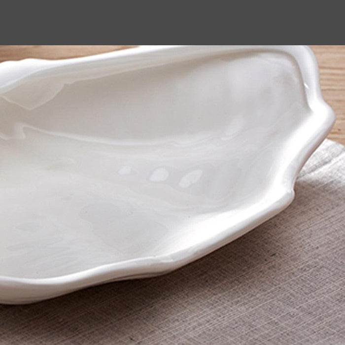 Elegant Clam Shell Ceramic Plate Set