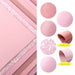 Pink Sparkling Lychee Faux Leather Sheets for Elegant Crafting