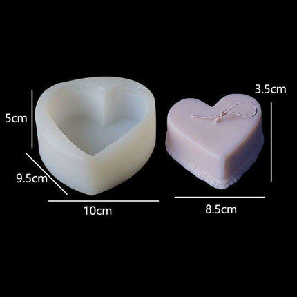 Creative Love Heart Silicone Baking and Crafting Mold