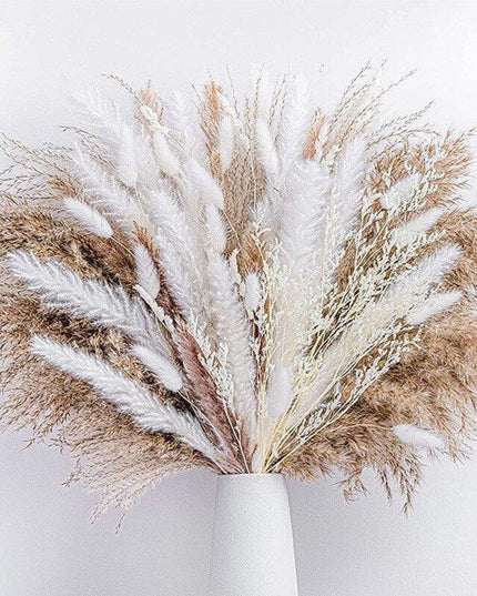 Elegant Dried Pampas Grass and Reed Arrangement | Timeless Natural Touch for Luxurious Decor