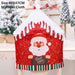 Enchanting Christmas Gnome Chair Cover - Whimsical Festive Home Decoration