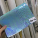 Embossed Holographic Crocodile Faux Leather Sheet - Crafting & DIY Essential