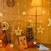 Twinkling LED Star Lamp Curtain Garland Fairy String Lights for Magical Festive Ambiance