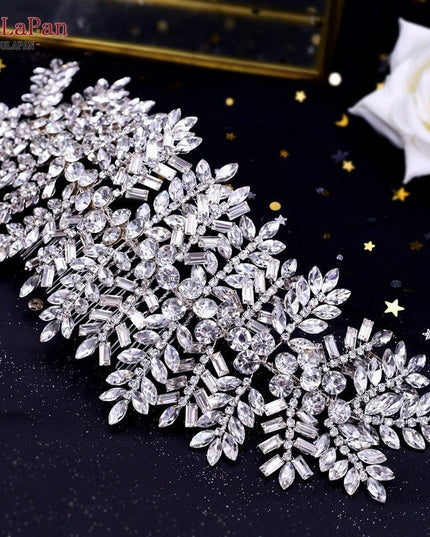 Glistening Rhinestone Bridal Hair Vine - Elegant Wedding Accessory