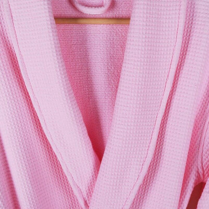 Luxury Cotton Kimono Robe with Plush Waffle Weave for Cozy Relaxation