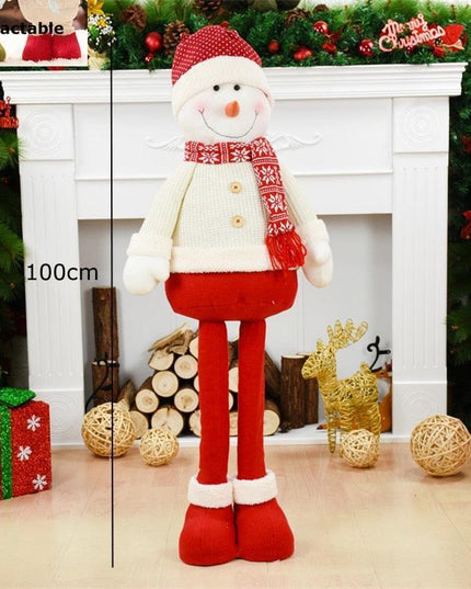 Enchanting Christmas Figurine Collection: Santa, Snowman, and Elk for Festive Home Decor