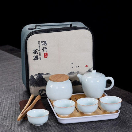 Travel Elegance: Xishi Teapot Tea Set - The Perfect Companion for Tea Lovers Everywhere