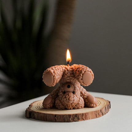 Teddy Bear Candle-Making Silicone Mold Kit with Dome Design