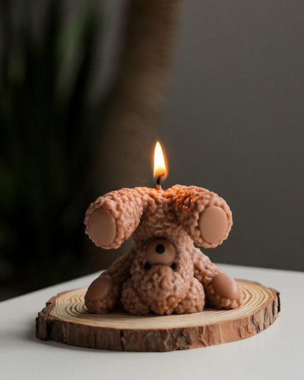 Teddy Bear Candle-Making Silicone Mold Kit with Dome Design