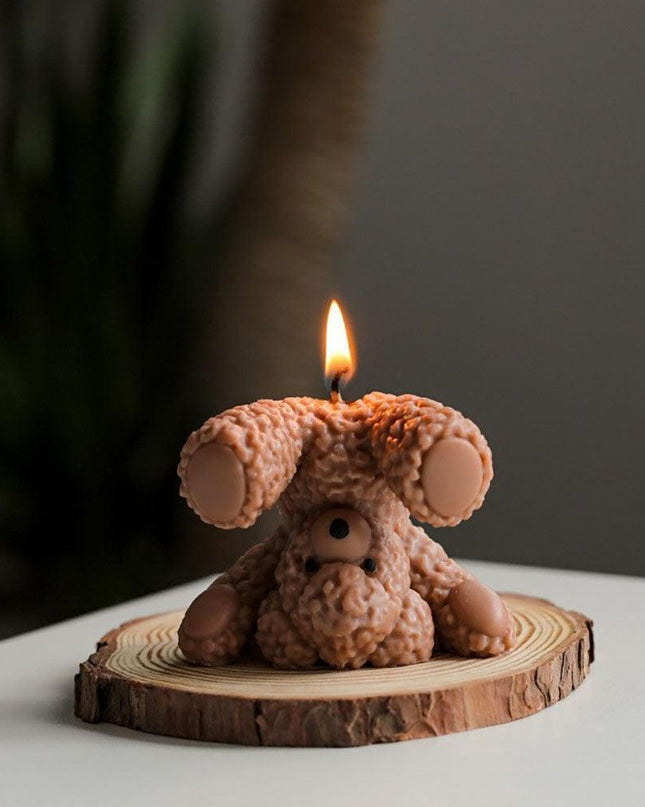 Teddy Bear Candle-Making Silicone Mold Kit with Dome Design