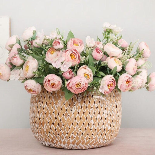 Effortless Elegance: Artificial Silk Mini Rose Bouquet for Timeless Sophistication