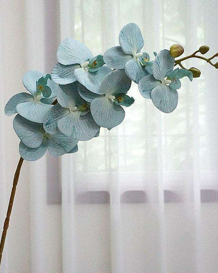 Elegant 7-Head Silk Orchid Arrangement for Seasonal Home Decor