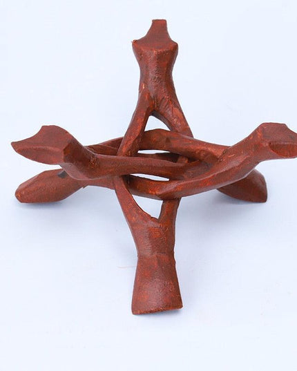 Exquisite Abalone Shell Smudging Kit with Elegant Tripod Stand - 11-13CM