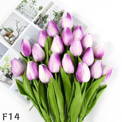 Elegant 31-Piece Faux Tulip Arrangement - Enhance Your Celebrations