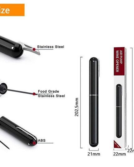 Effortless Elegance: Premium Air Pump Wine Opener Set for Flawless Cork Removal