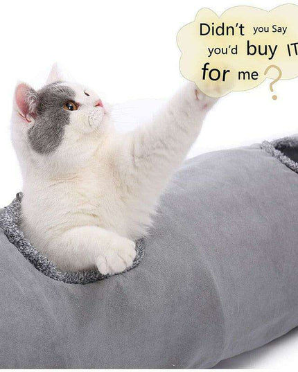 Interactive Peekaboo Pet Tunnel with Fun Ball - Engaging Playtime Adventure for Your Furry Companions