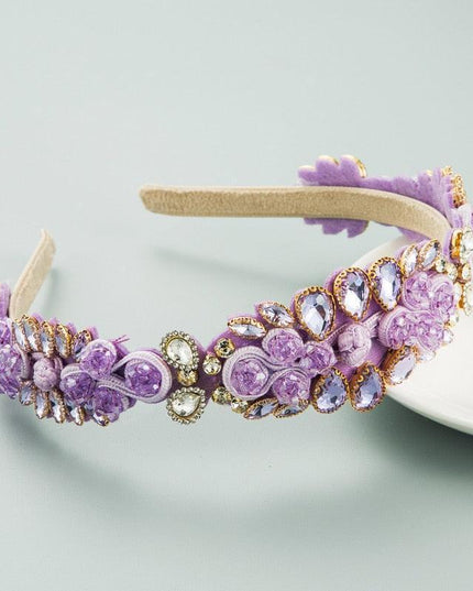 Lavish Purple Glam Headband - Stylish Hair Accessory for Women