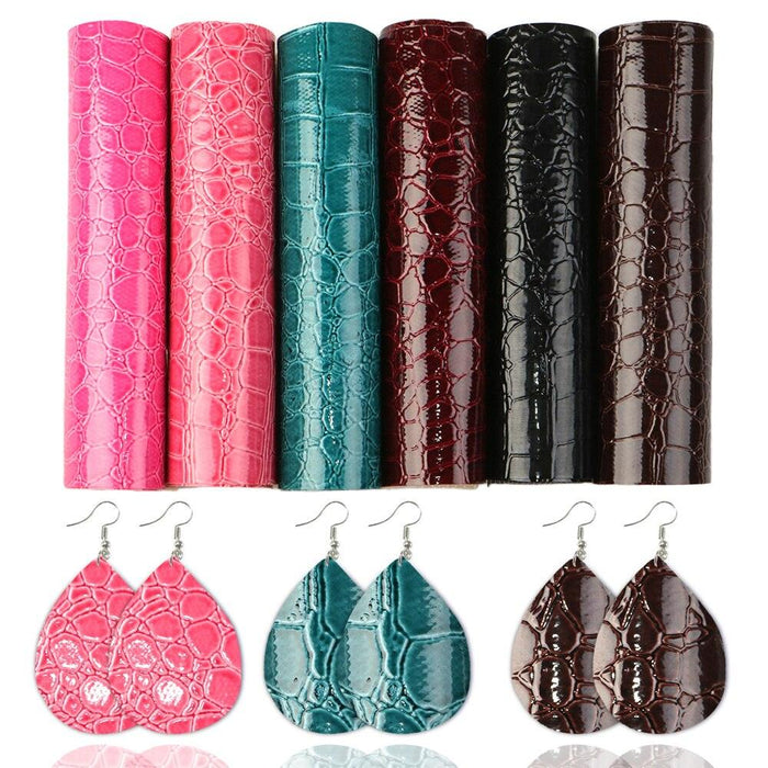 Shimmering Glitter Synthetic Leather Craft Kit with Diverse Cutting Styles