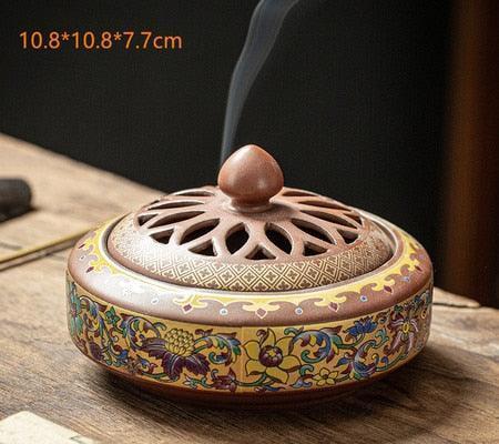 Zen Serenity: Handcrafted Ceramic Incense Holder for Tranquility