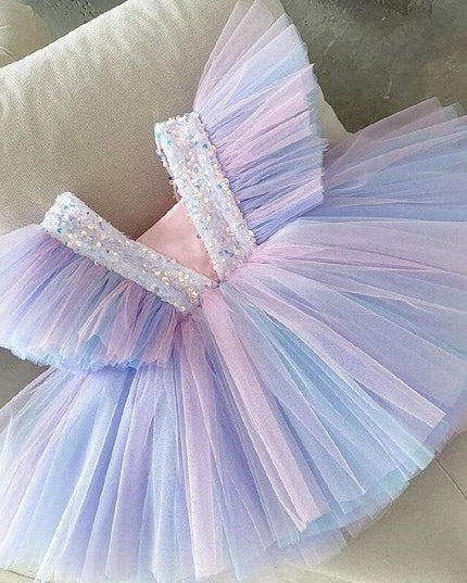 Charming Floral Bow-Back Dress for Young Royalty