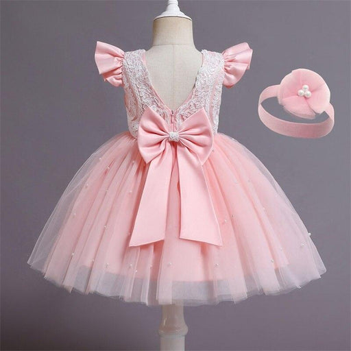 Elegant Princess Dress for Kids-Girls›Clothing›Dresses›Princess Dresses-Très Elite-9M-Pink 752-Très Elite