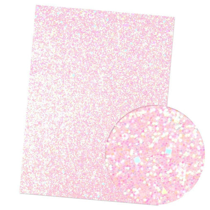 Iridescent Rainbow Glitter Vinyl Crafting Roll - Creative Shimmer Kit