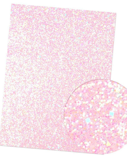 Iridescent Rainbow Glitter Vinyl Crafting Roll - Creative Shimmer Kit