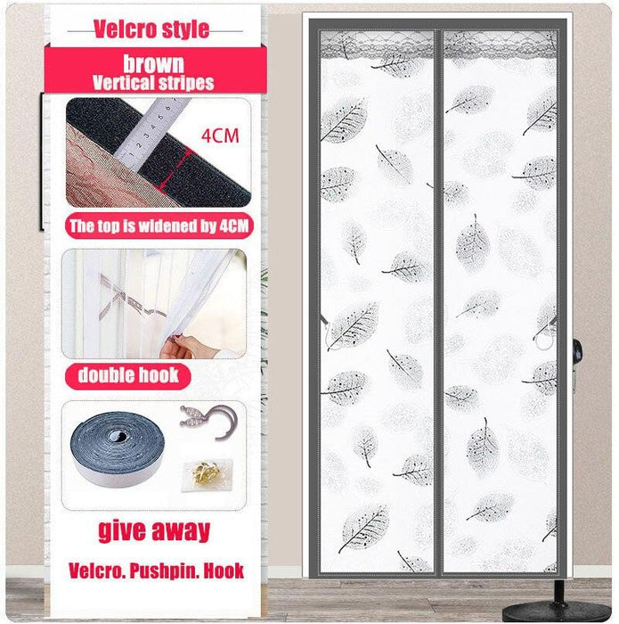 Freshen Up Your Space and Keep Insects Out with our Magnetic Screen Door Curtain for Anti-Cold Heat Insulation