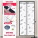 Bug-Free Comfort! Premium Screen Magnetic Insulation Door Curtain