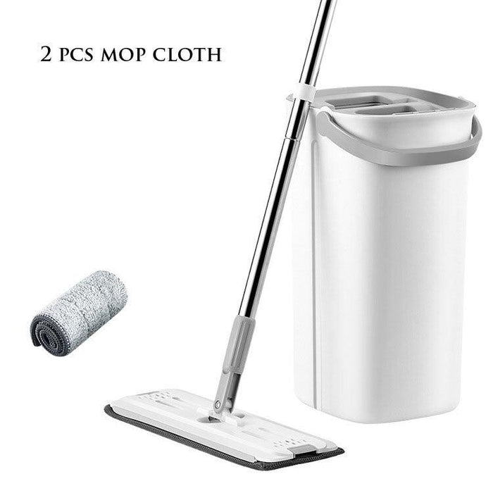 Effortless Cleaning Microfiber Mop Set with Self-Squeeze Technology - Ideal for Household and Window Cleaning