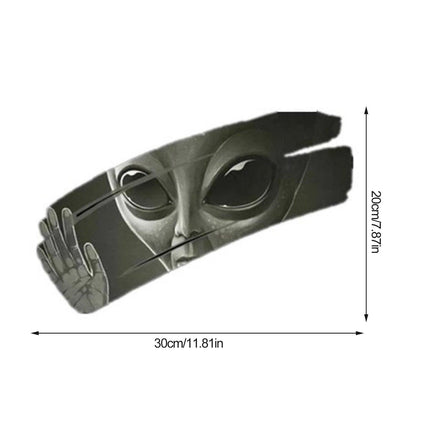 Intergalactic Alien Invasion 3D Car Sticker - Premium Design Decal