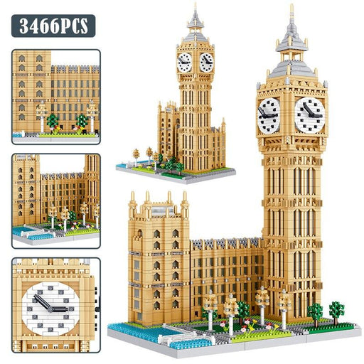 City Mini World Famous Attractions Architecture Model Building Blocks Set for Kids - 5594PCS Simulation Bricks Toy Kit with Eco-Friendly ABS Plastic - Educational & Creative Gift for Young Explorers