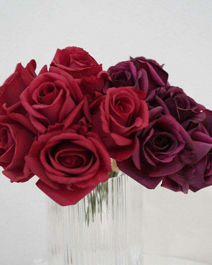 Elegant Snowy Mountain Silk Rose Arrangement