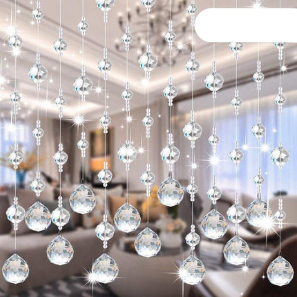 Elegant Crystal Beaded Room Divider Curtain for Luxurious Home Aesthetics