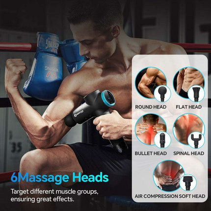 BOOSTER M2-12V LCD Massage Gun Package with Global Shipping and One-Year Warranty