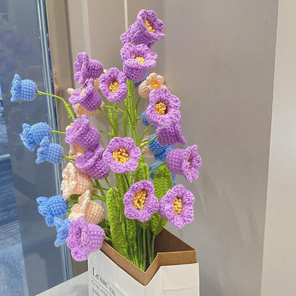 Delightful Handcrafted Milk Cotton Flower Arrangement with Tulips, Daisies, and Bellflowers