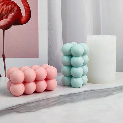 Bubble Ball and Cube Candle Mold Set - Innovative Crafting Essentials for Candle Makers