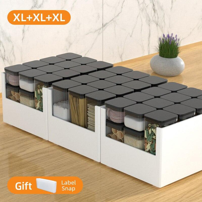 Elegant Kitchen Storage Solution - Stylish Organizer for Cupboards and Drawers