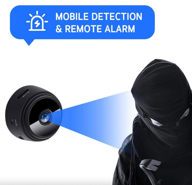 Compact Wireless Mini Camera with Night Vision and Magnetic Mount for Home Security Surveillance