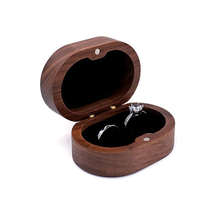 Retro Charm Wooden Jewelry Box with Ring Holder - Ideal for Travel and Special Occasions