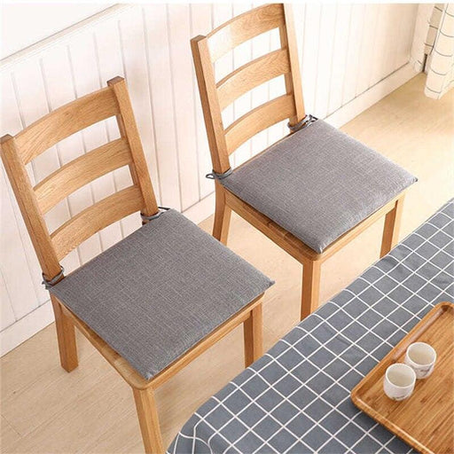 Square Linen Chair Cushion - Japanese Style Seat Pad for Ultimate Comfort