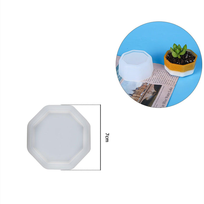 Circular Silicone Mold Set for Crafting Elegant Candle Jars and Plant Pot Decor