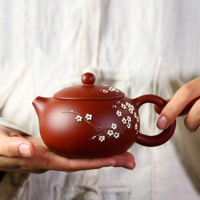Handcrafted Yixing Purple Clay Teapot - Authentic Chinese Tea Brewer with Artisanal Charm