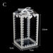 Elegant Clear Lace Patterned PVC Gift Boxes Set - 10-Pack