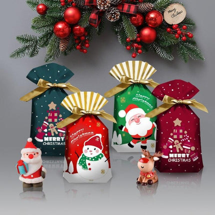 Santa's Festive Treats Gift Bag Set - 5-Piece Collection